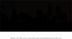 Desktop Screenshot of harborcitytitle.com