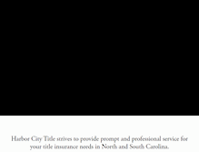 Tablet Screenshot of harborcitytitle.com